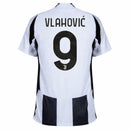 Juventus Vlahovic 9 Home 2024/25 Patches UCL UEFA Foundation (Official Printing)