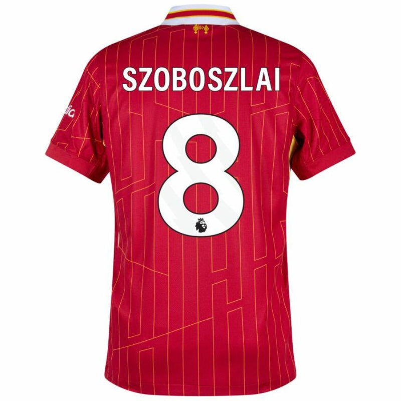 Liverpool Home 2024/25 Patches UCL UEFA Foundation (Official Printing)