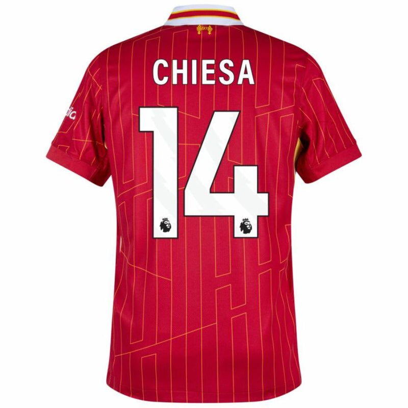 Liverpool Home 2024/25 Patches UCL UEFA Foundation (Official Printing)