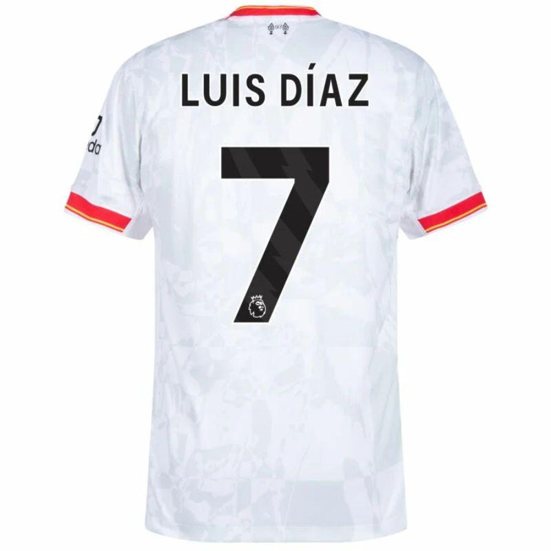 Liverpool Luis Díaz 7 Away 2024/25 Patches UCL UEFA Foundation (Official Printing)