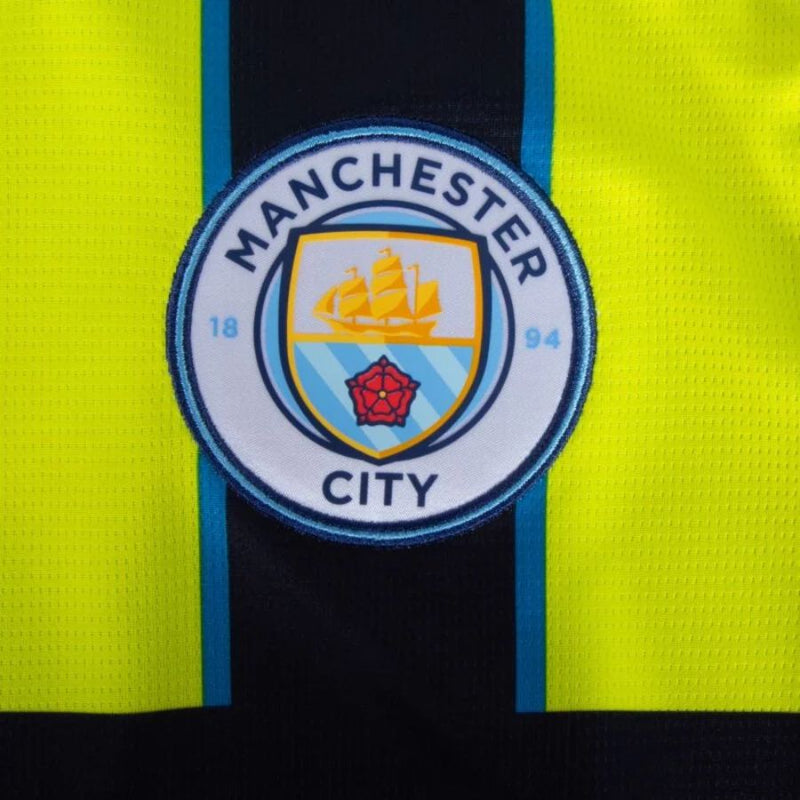 Manchester City Haaland 9 Away 2024/25 Patches UCL UEFA Foundation (Of