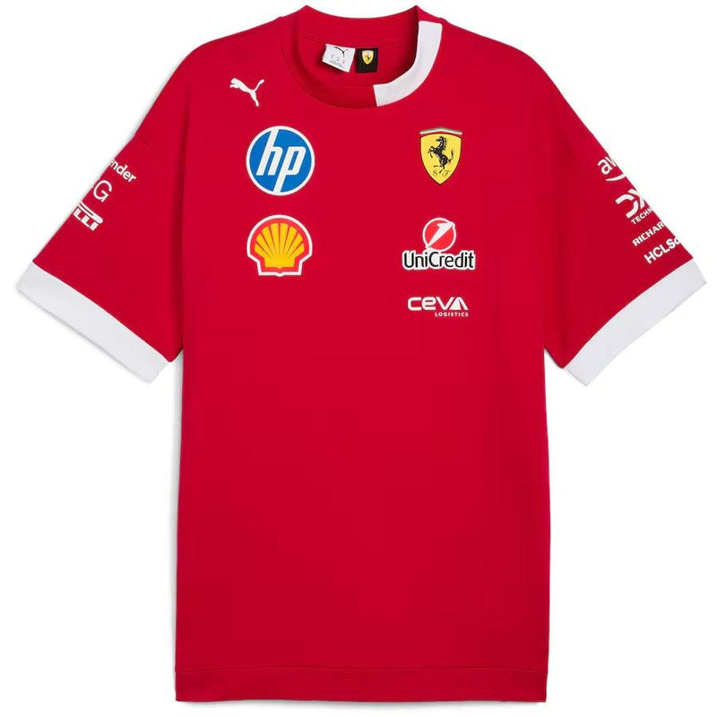 Scuderia Ferrari 2025 Team Set Up T-Shirt Formula 1 F1 Formula One