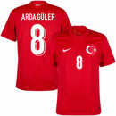 Turkey Arda Güler 8 Away Fan Jersey 2025/26