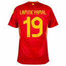 Spain Lamine Yamal 19 Home Fan Jersey 2025/26
