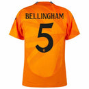 Real Madrid Bellingham 5 Away Fan Jersey 2024/25 Patches UCL UEFA Foundation (Official Printing)