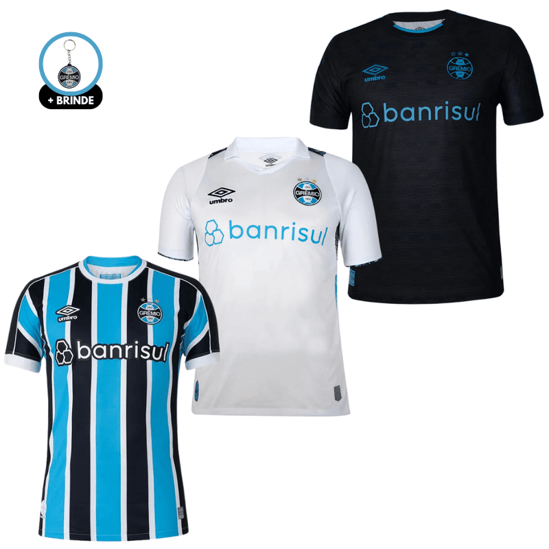 Kit 3 Jersey Gremio Home, Away e Third 2024/25