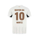 Bayer 04 Leverkusen Wirtz 10 Away Fan Jersey 2024/25 Patches UCL UEFA Foundation (Official Printing)
