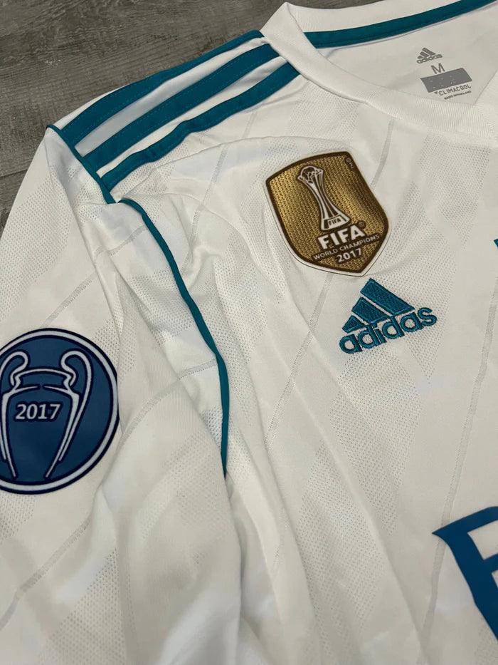 Retro Real Madrid Long-sleeve Home Jersey 2017/18