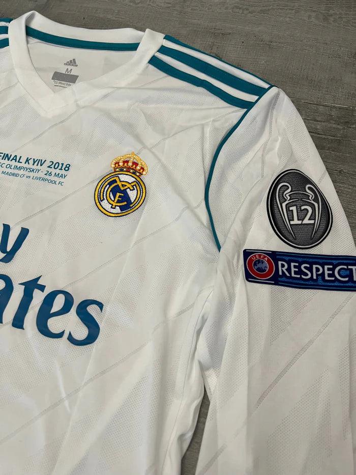 Retro Real Madrid Long-sleeve Home Jersey 2017/18